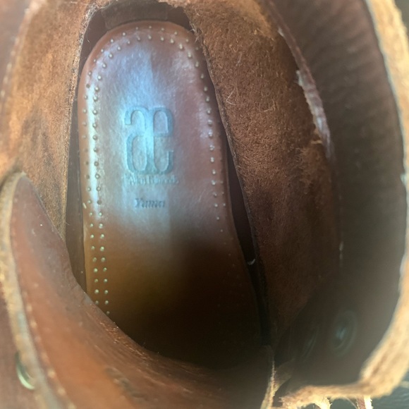 Allen Edmonds 10.5 D Yuma Bison Leather Boot With Shoe Trees - Picture 6 of 10